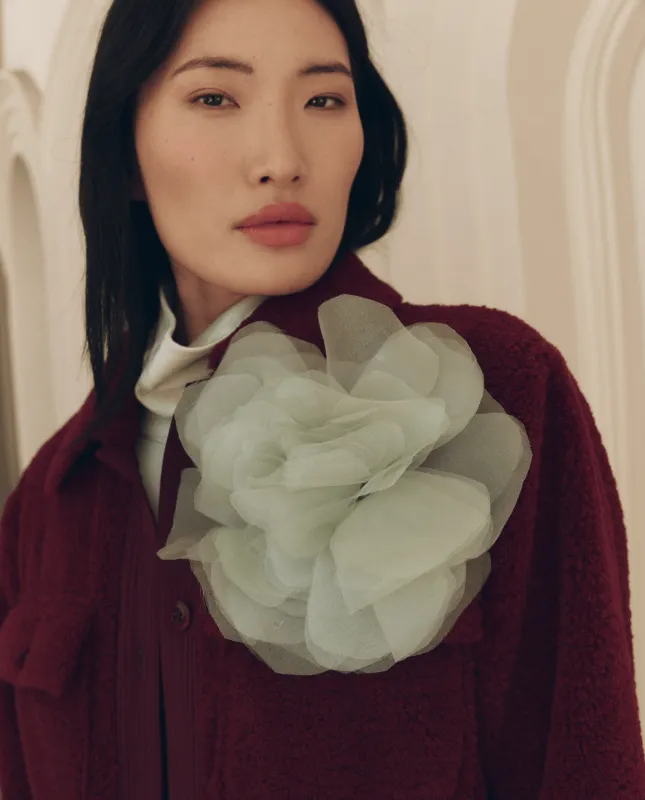 The Organza Flower Brooch. -- Mint made by THE GREAT.