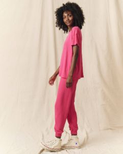 The Boxy Crew. Solid -- Fuchsia sold by THE GREAT.