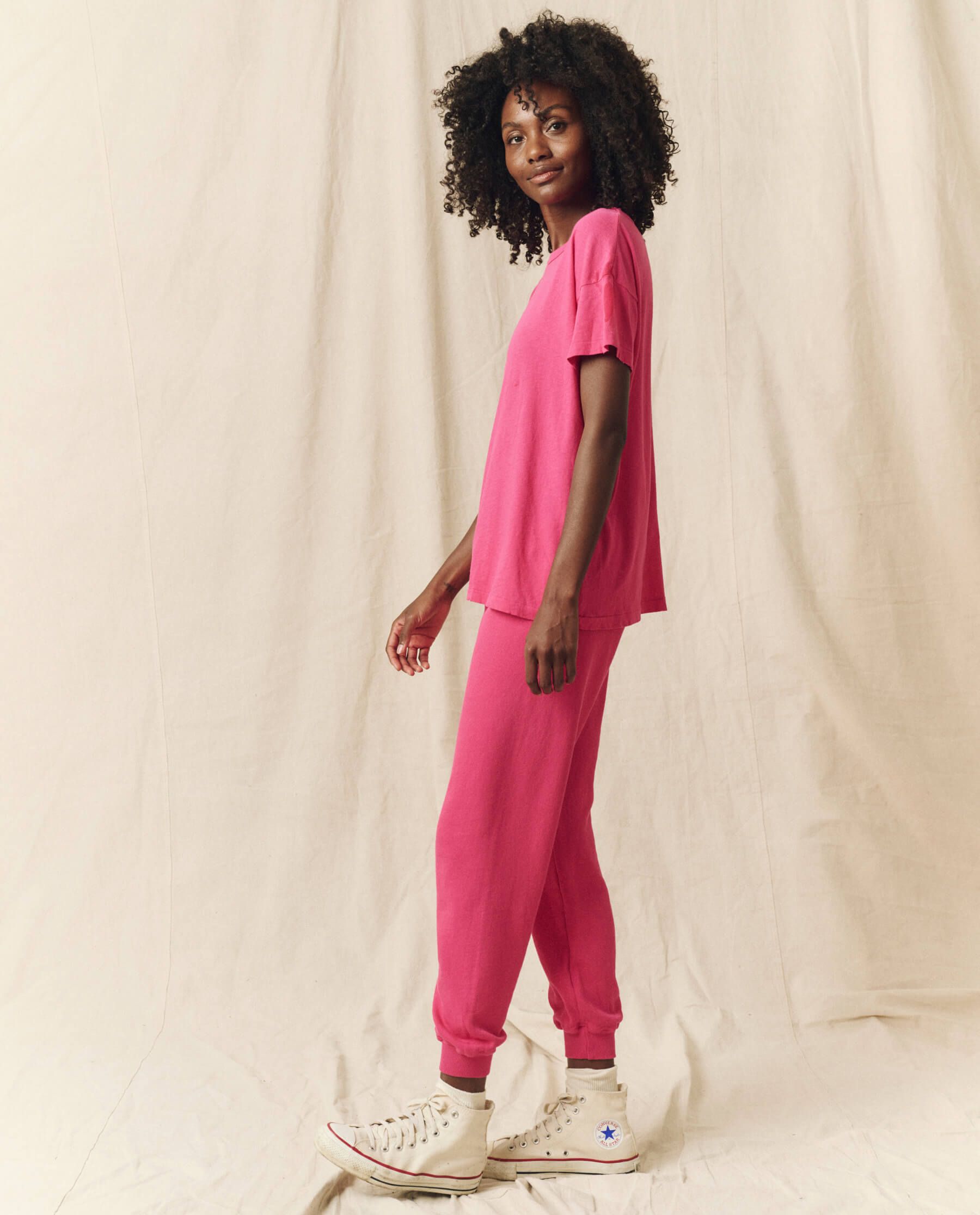 The Boxy Crew. Solid -- Fuchsia sold by THE GREAT. product image thumbnail 4