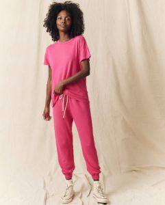The Boxy Crew. Solid -- Fuchsia sold by THE GREAT.