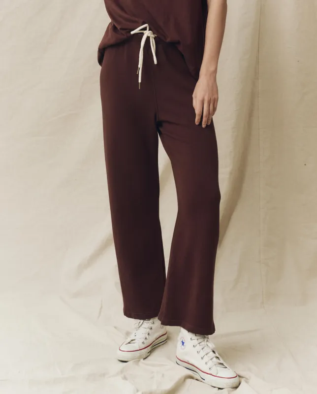 The Lap Sweatpant. Solid -- Toasted Walnut sold by THE GREAT.
