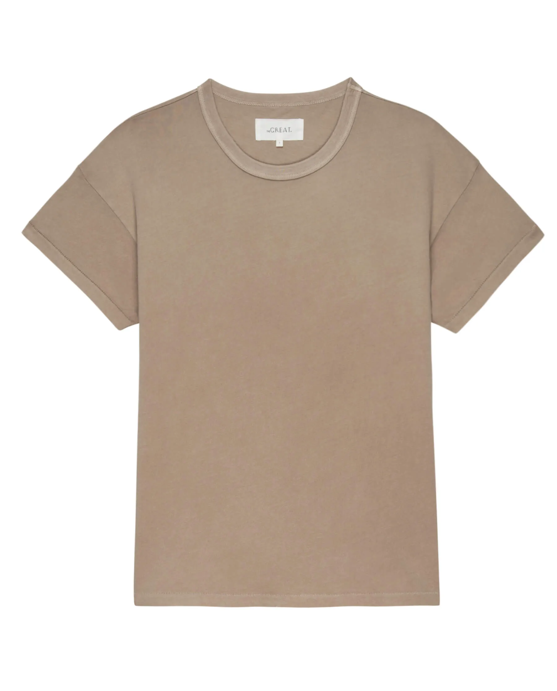 The Boxy Crew. Solid -- Khaki sold by THE GREAT. product image thumbnail 5