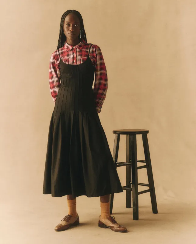 The Petticoat Dress. -- Black sold by THE GREAT.