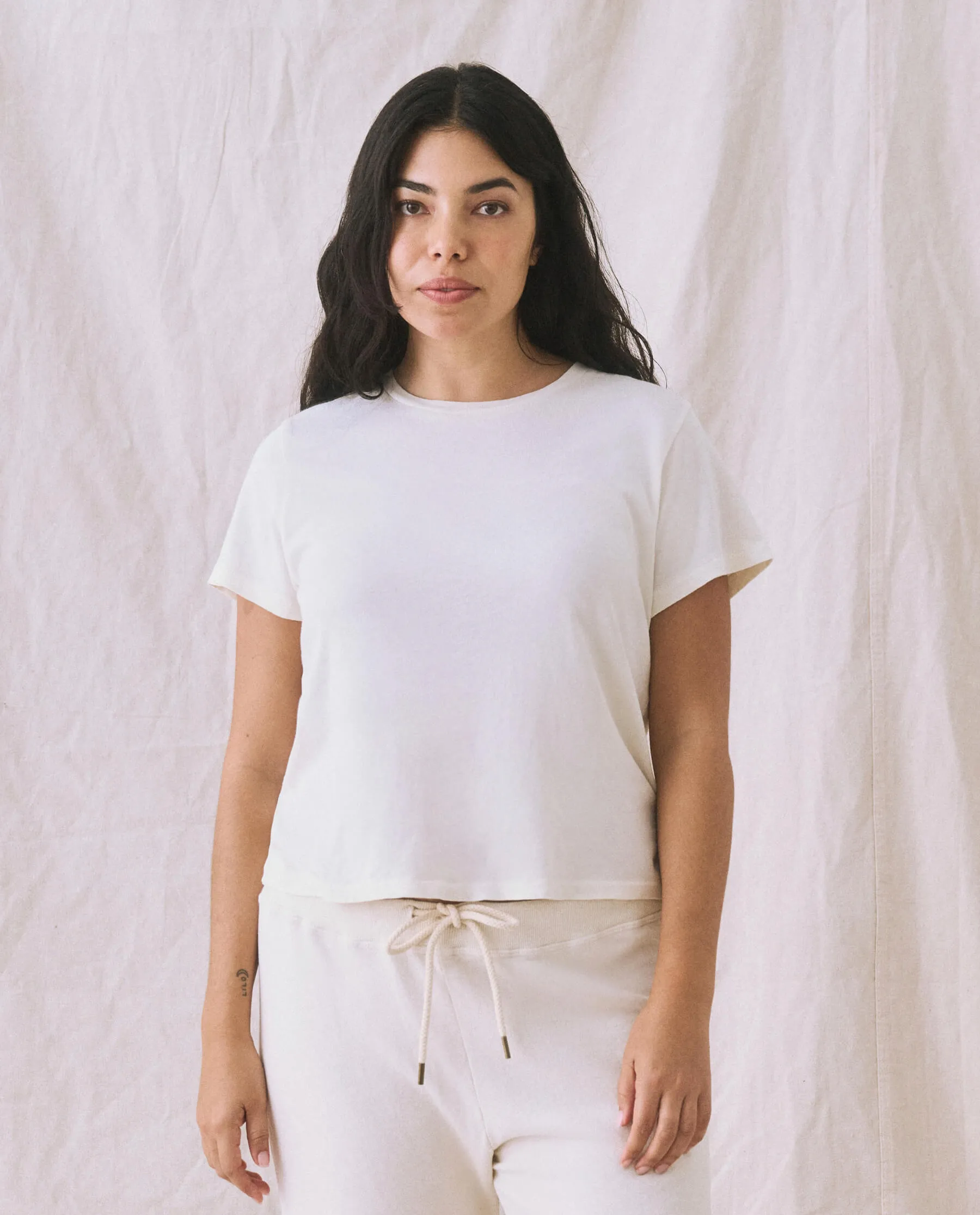 The Little Tee. -- Washed White sold by THE GREAT. product image thumbnail 5
