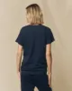 The Slim Tee. Solid -- True Navy sold by THE GREAT.