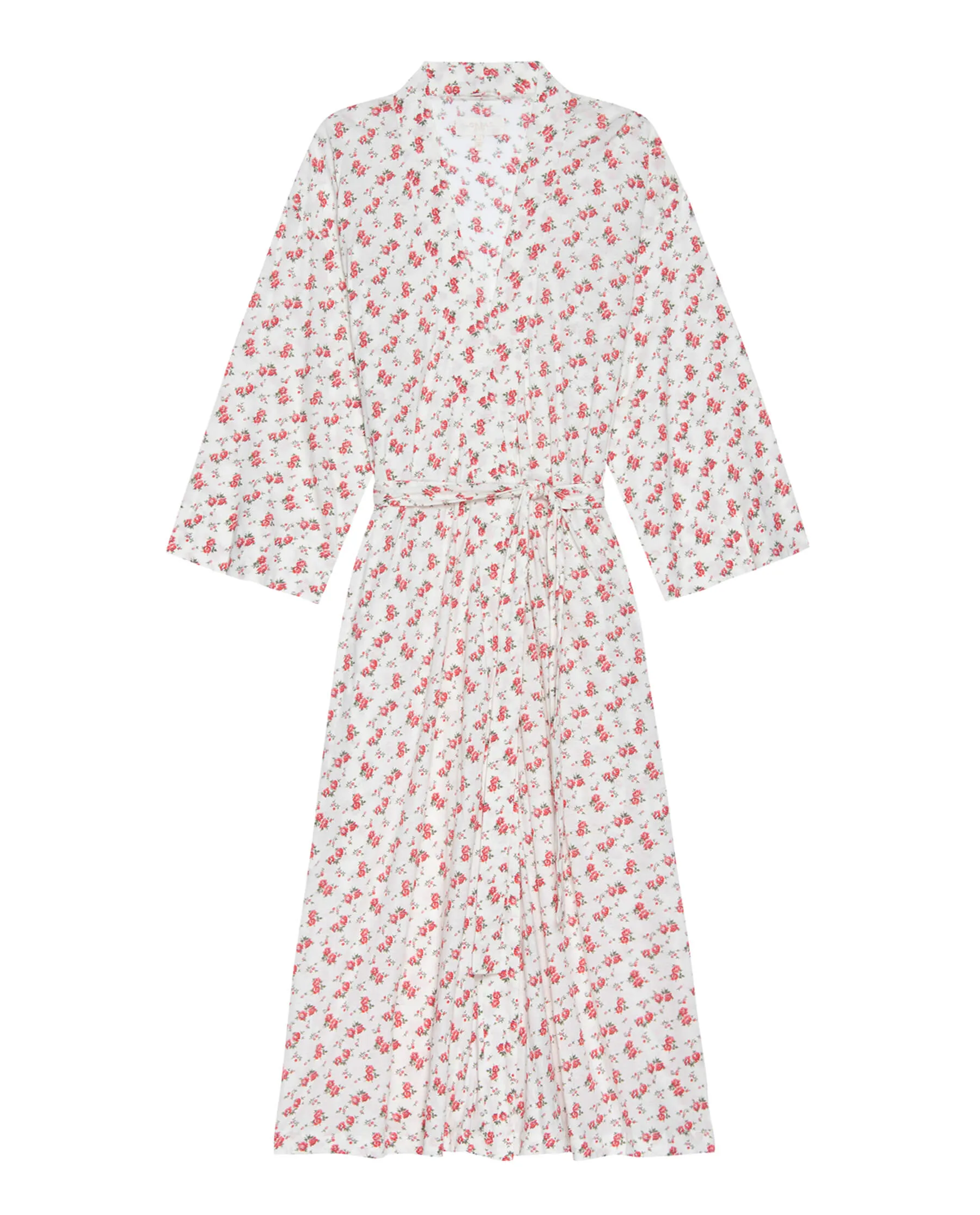 The Jersey Sleep Robe. -- Teatime Rose Print sold by THE GREAT.