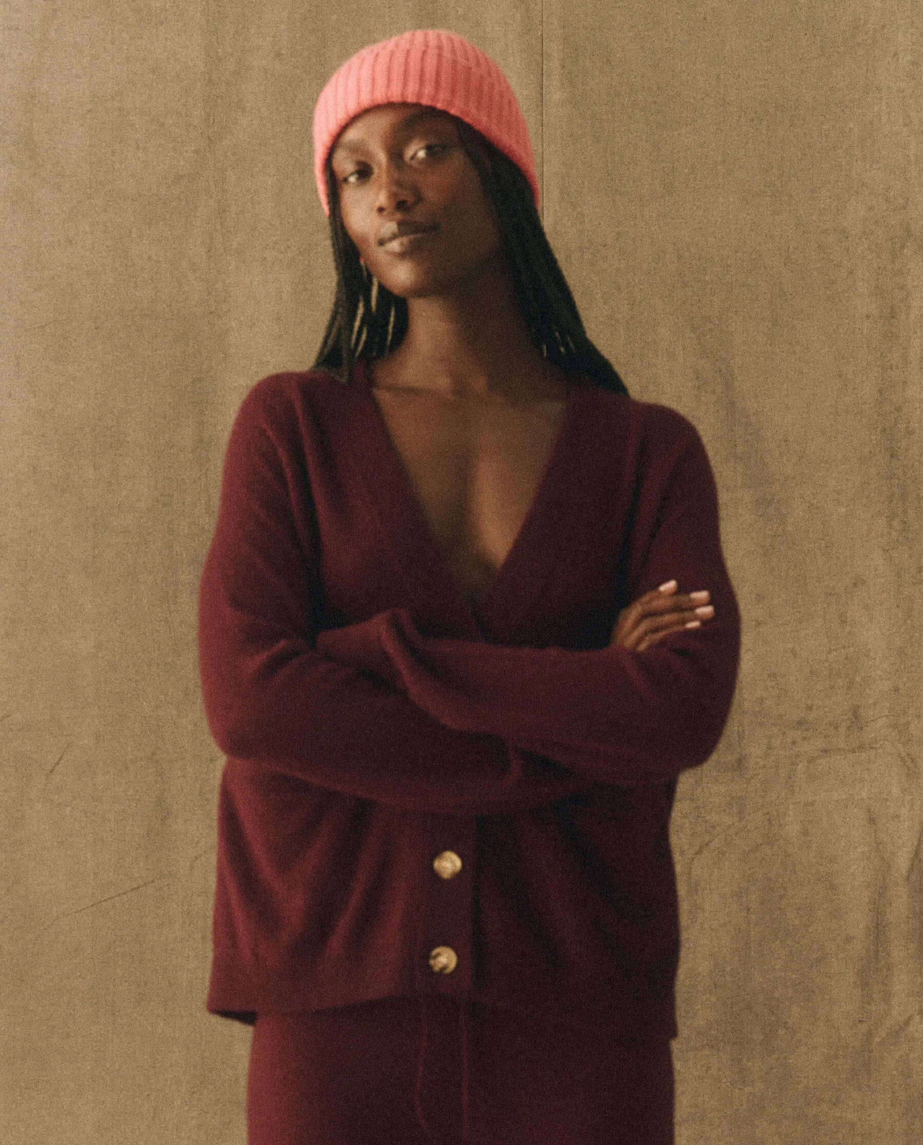 The Varsity Cardigan. -- Mulled Wine sold by THE GREAT.