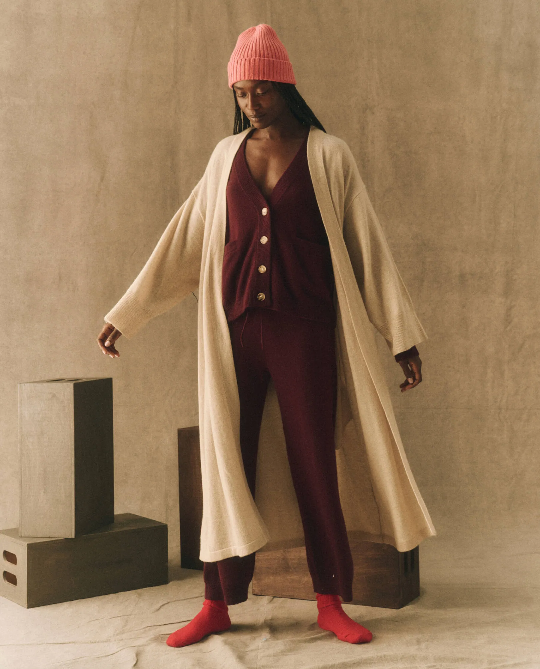 The Varsity Cardigan. -- Mulled Wine sold by THE GREAT. product image thumbnail 5