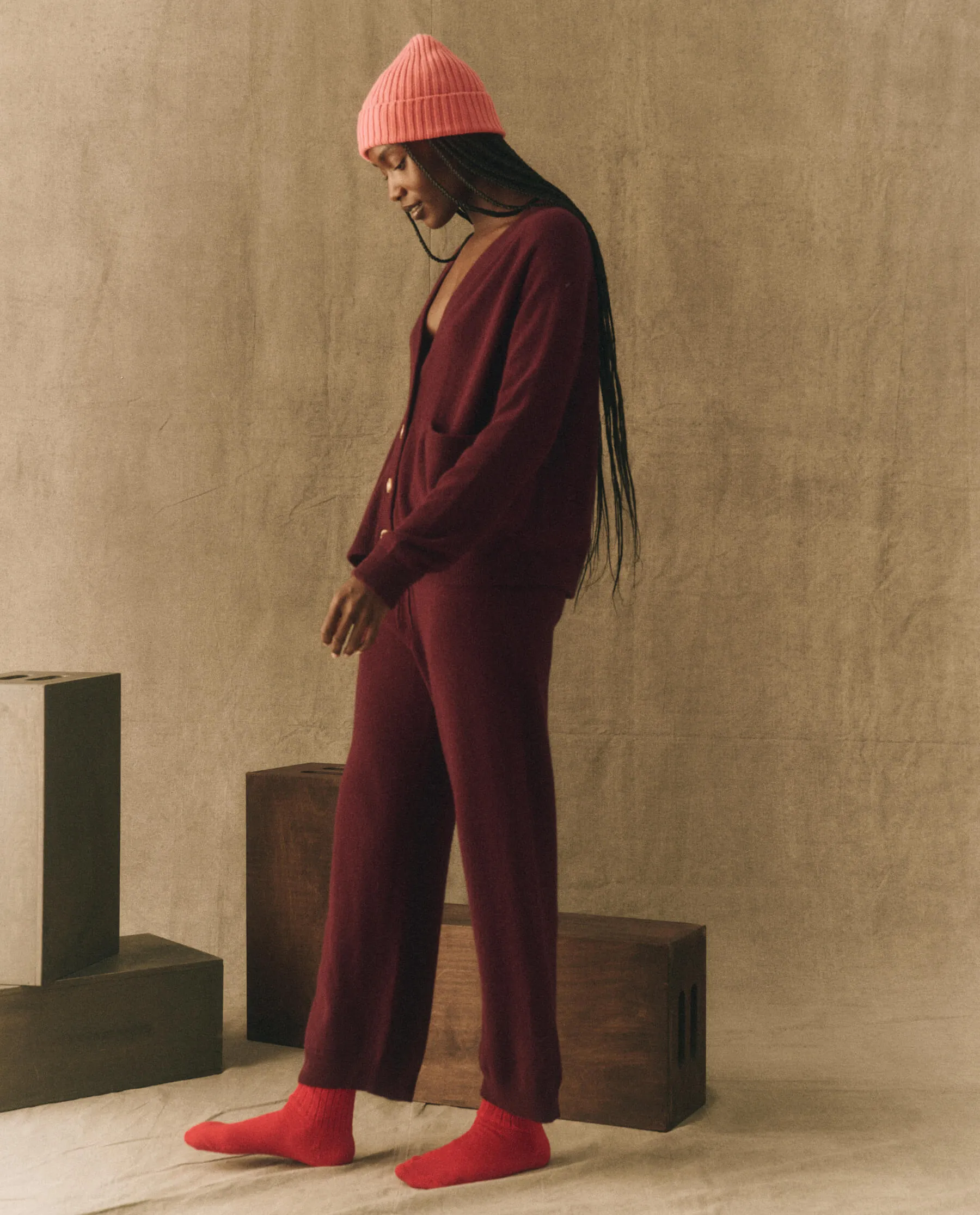 The Varsity Cardigan. -- Mulled Wine sold by THE GREAT. product image thumbnail 3