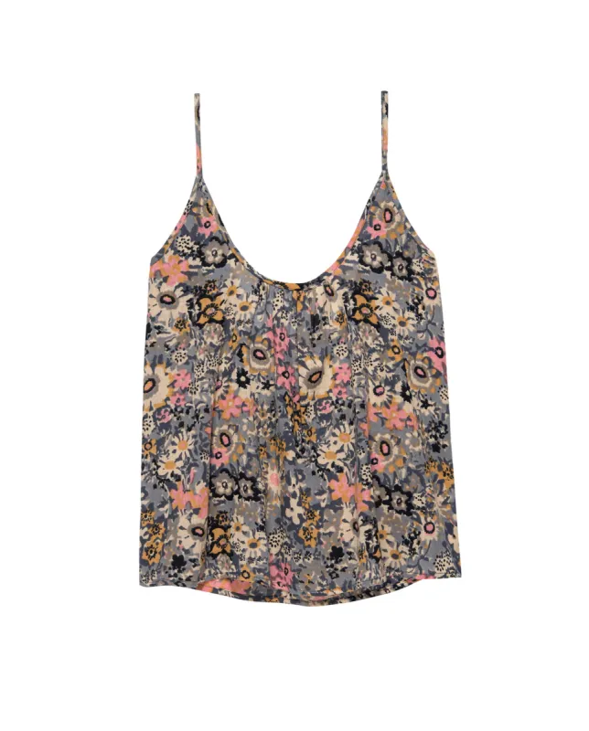 The Pebble Tank. -- Navy Heirloom Floral sold by THE GREAT.