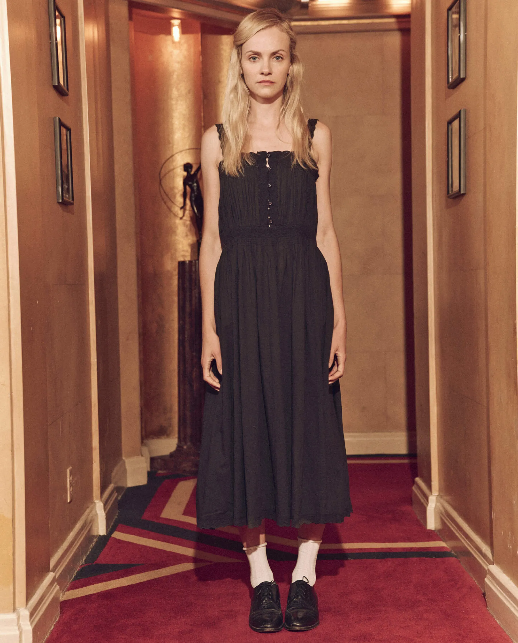 The Cachet Dress. -- Black sold by THE GREAT. product image thumbnail 2