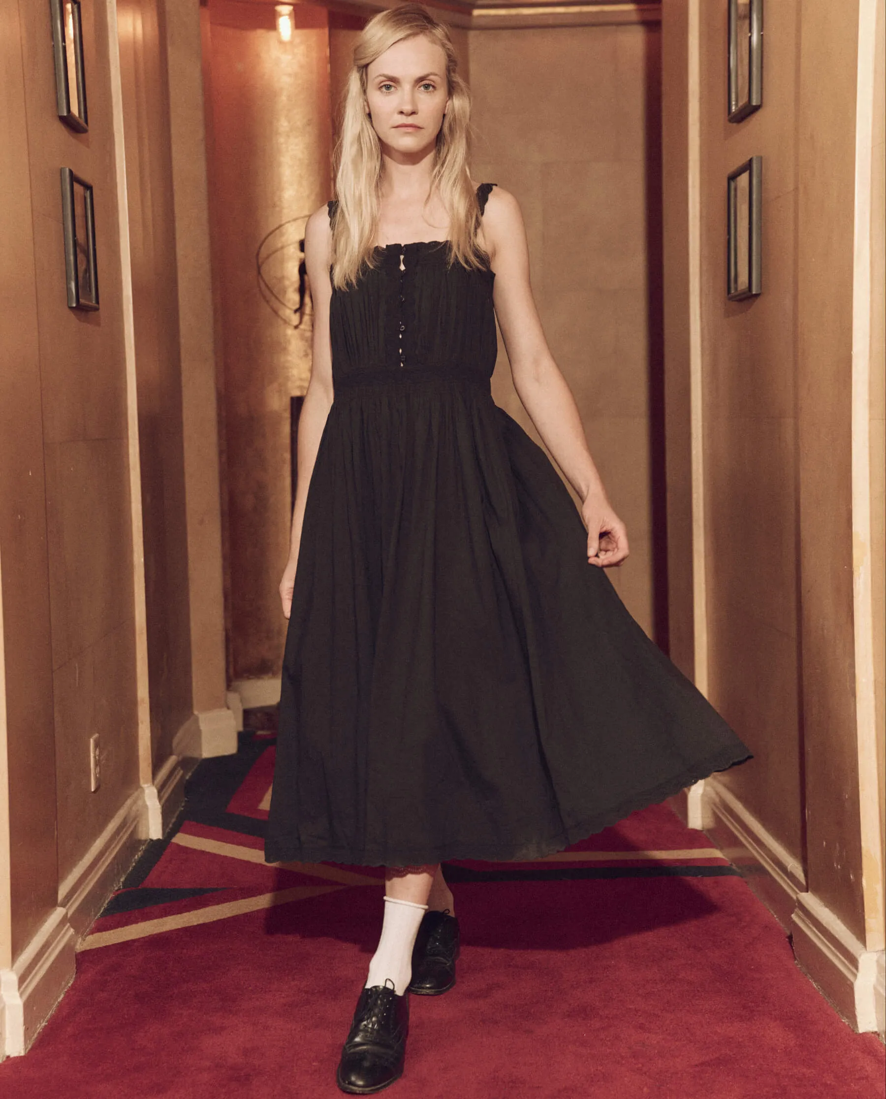 The Cachet Dress. -- Black sold by THE GREAT. product image thumbnail 4