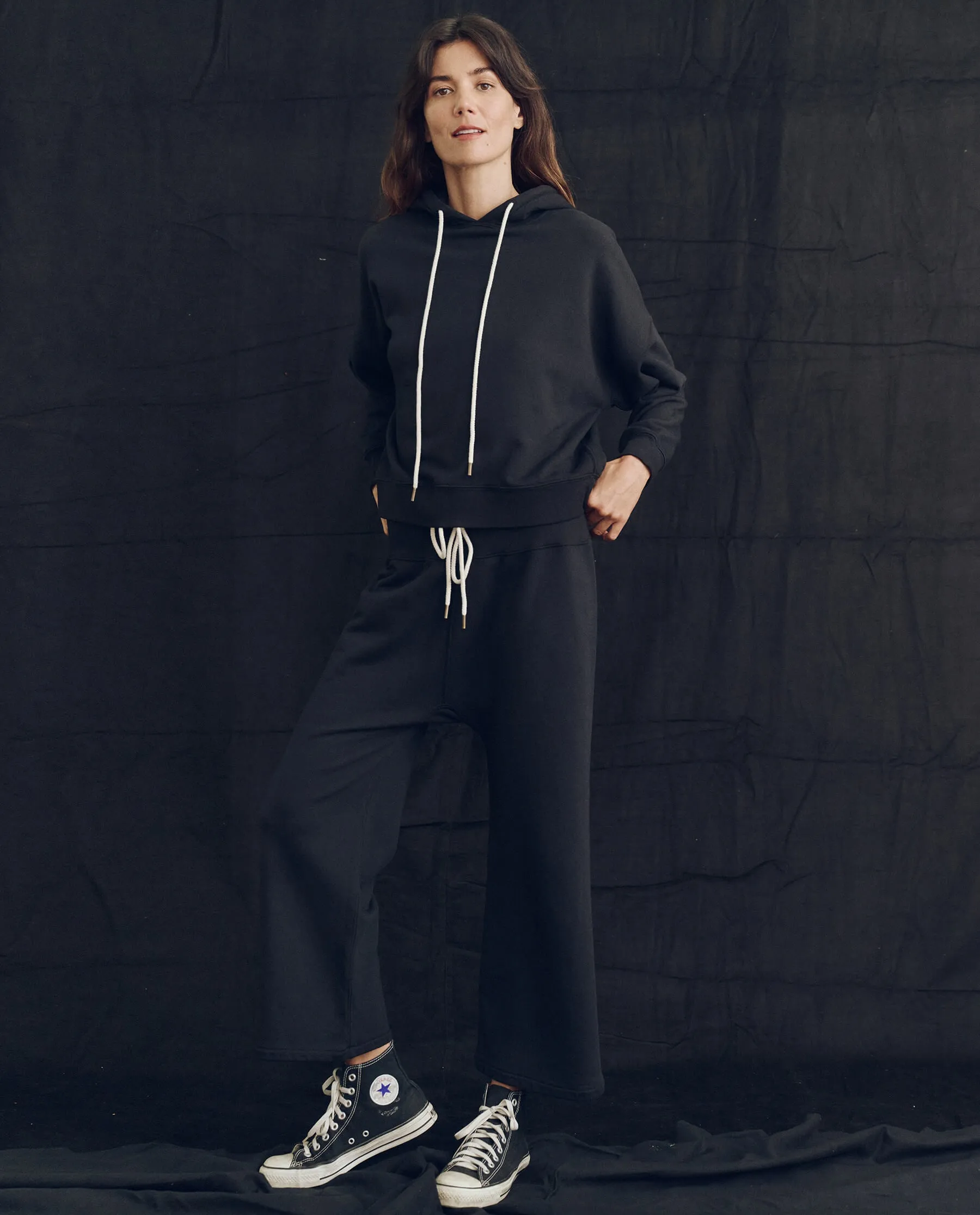 The Teammate Hoodie. Solid -- Almost Black sold by THE GREAT. product image thumbnail 5