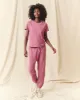 The Stadium Sweatpant. Solid -- Aubergine sold by THE GREAT.