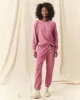 The Stadium Sweatpant. Solid -- Aubergine sold by THE GREAT.