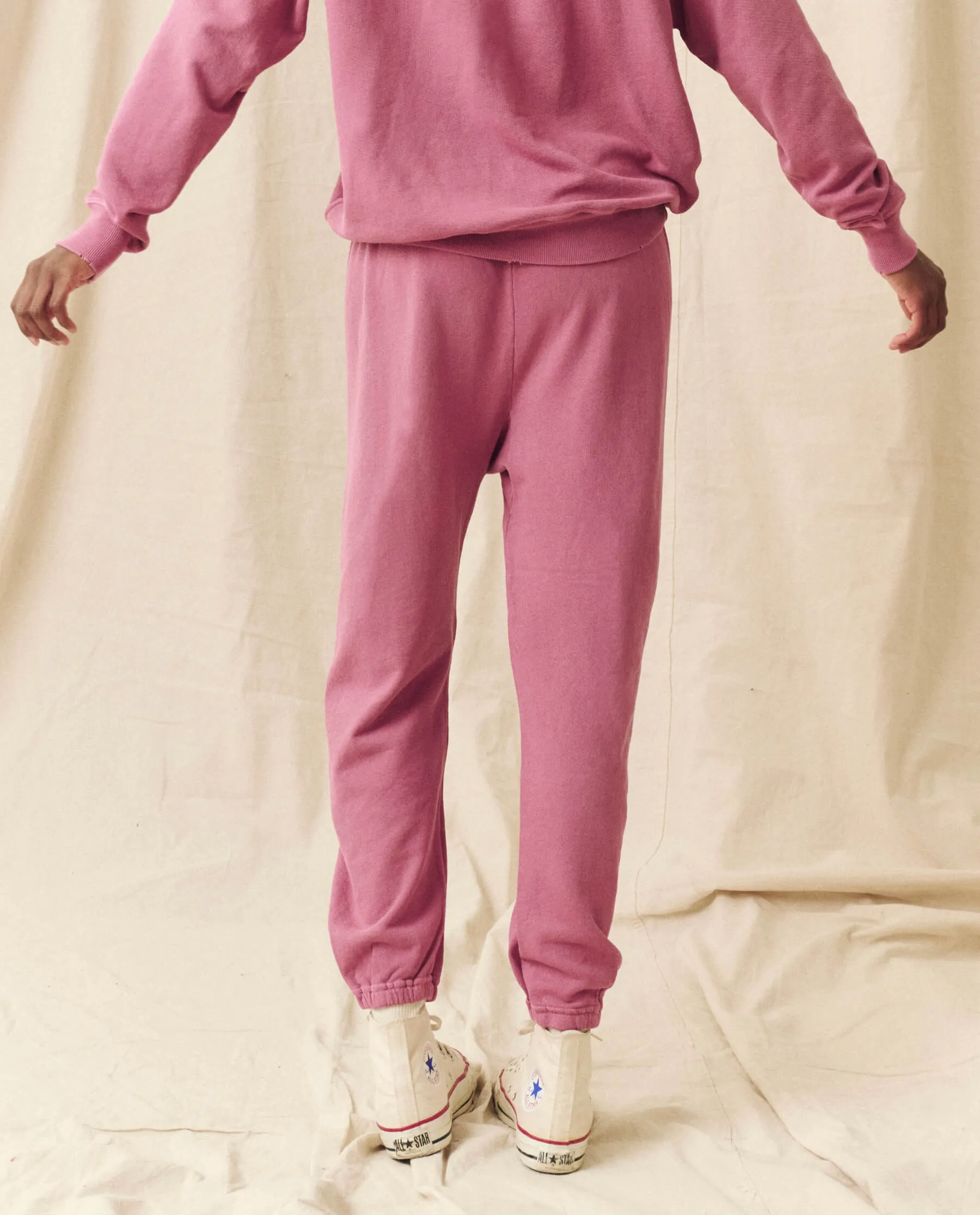 The Stadium Sweatpant. Solid -- Aubergine sold by THE GREAT. product image thumbnail 2