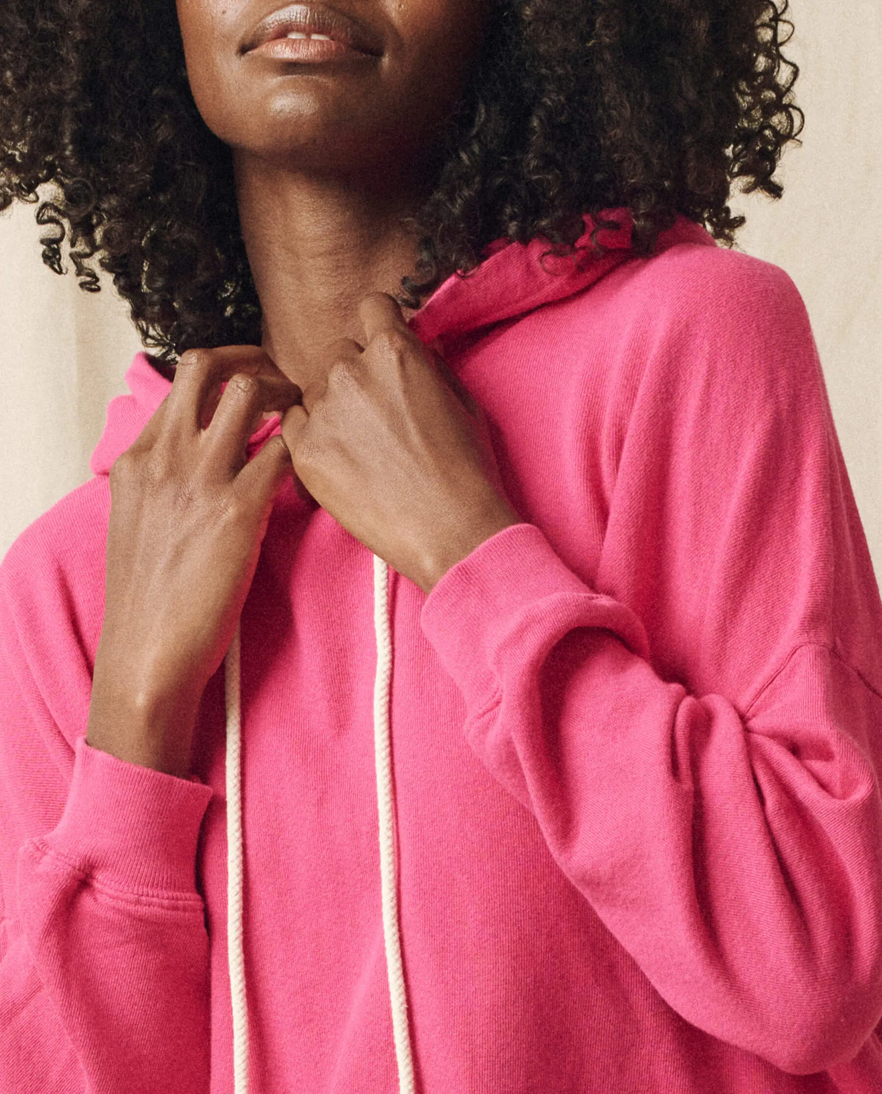 The Teammate Hoodie. Solid -- Fuchsia sold by THE GREAT. product image thumbnail 5