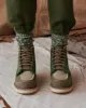 The Red Wing Heritage Boot. -- Army Green Colorblock sold by THE GREAT.