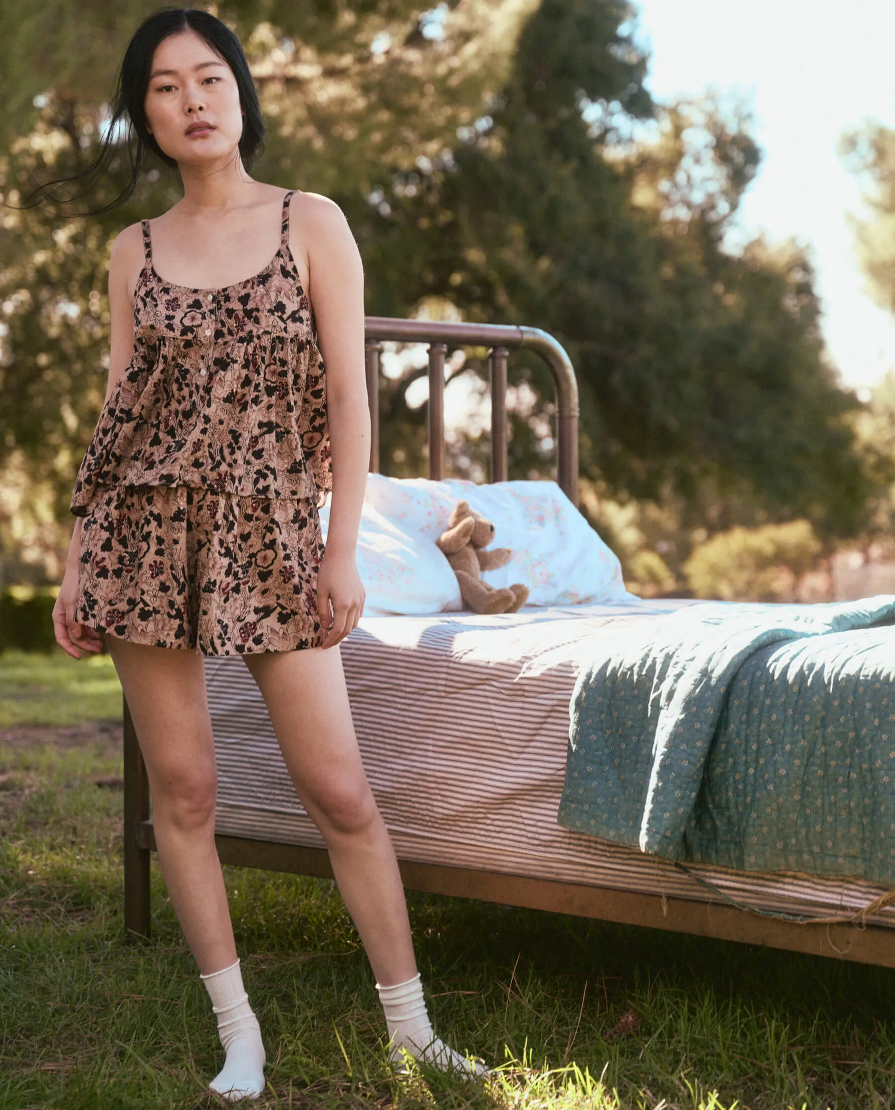 The Nightime Cami. -- Canyon Floral sold by THE GREAT. product image thumbnail 5