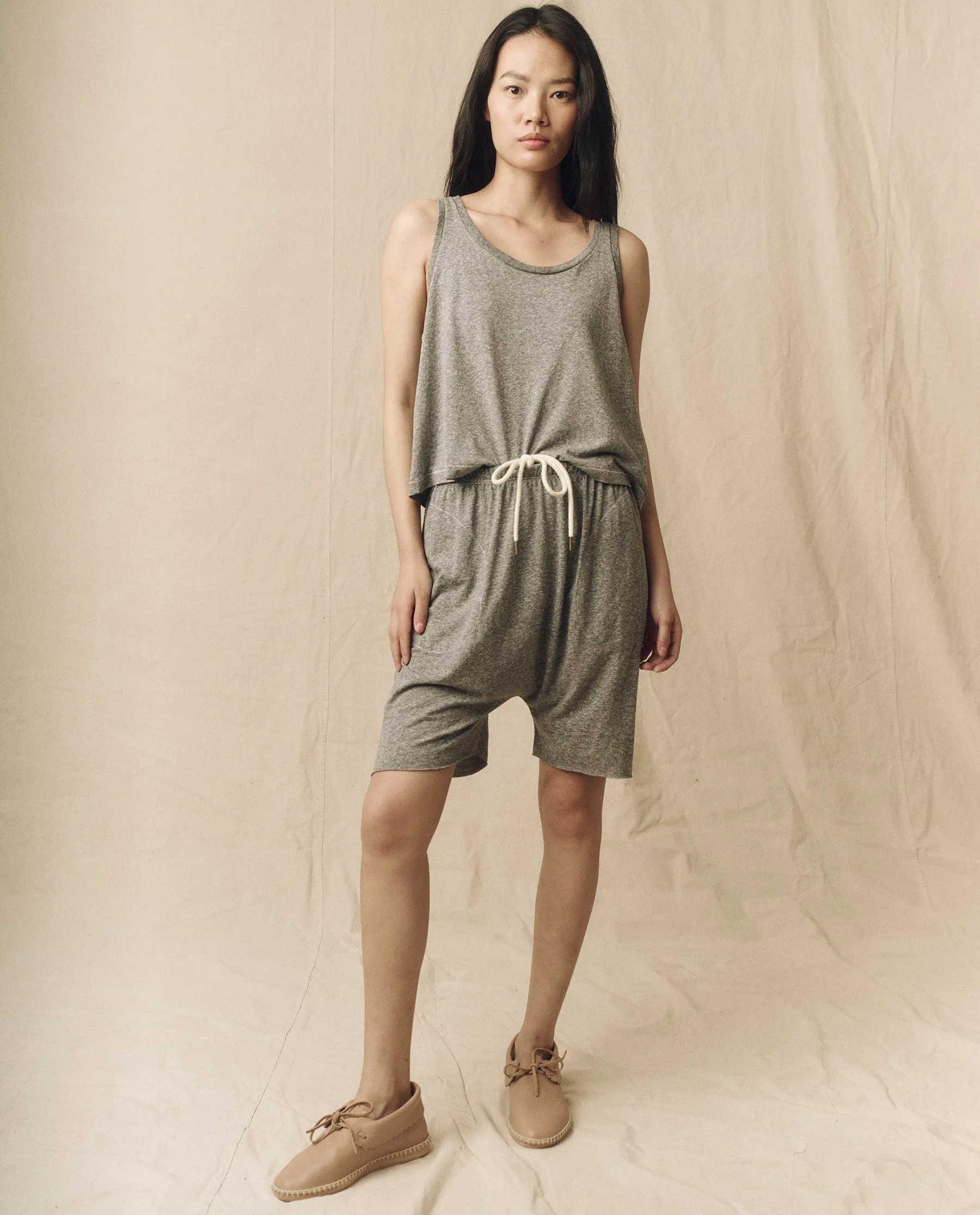 The Sport Tank. -- Heather Grey sold by THE GREAT. product image thumbnail 5