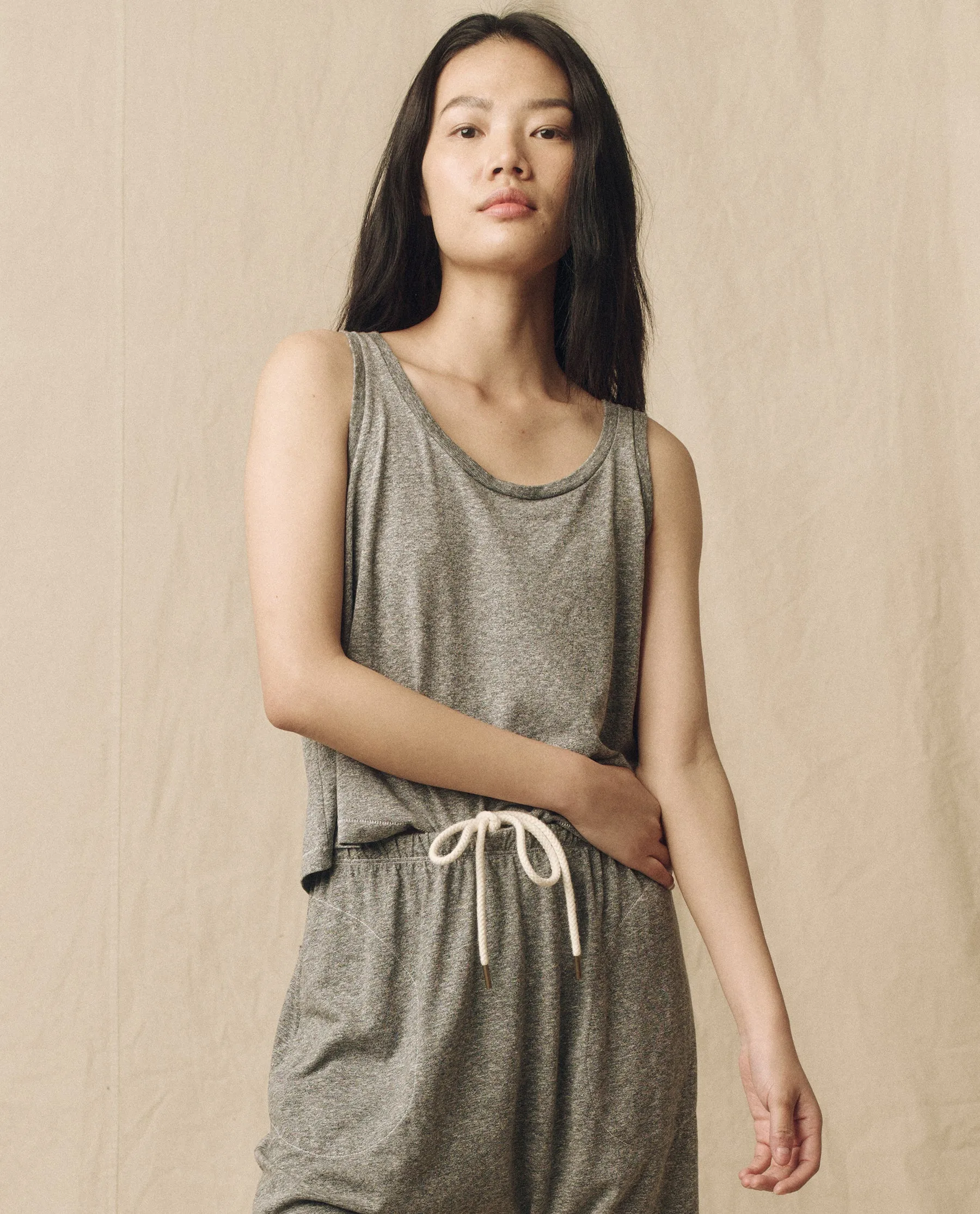 The Sport Tank. -- Heather Grey sold by THE GREAT. product image thumbnail 2