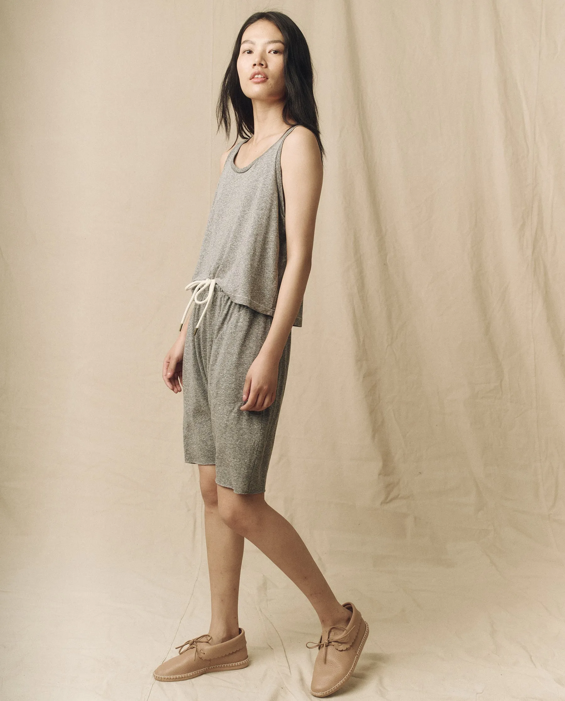 The Sport Tank. -- Heather Grey sold by THE GREAT. product image thumbnail 4