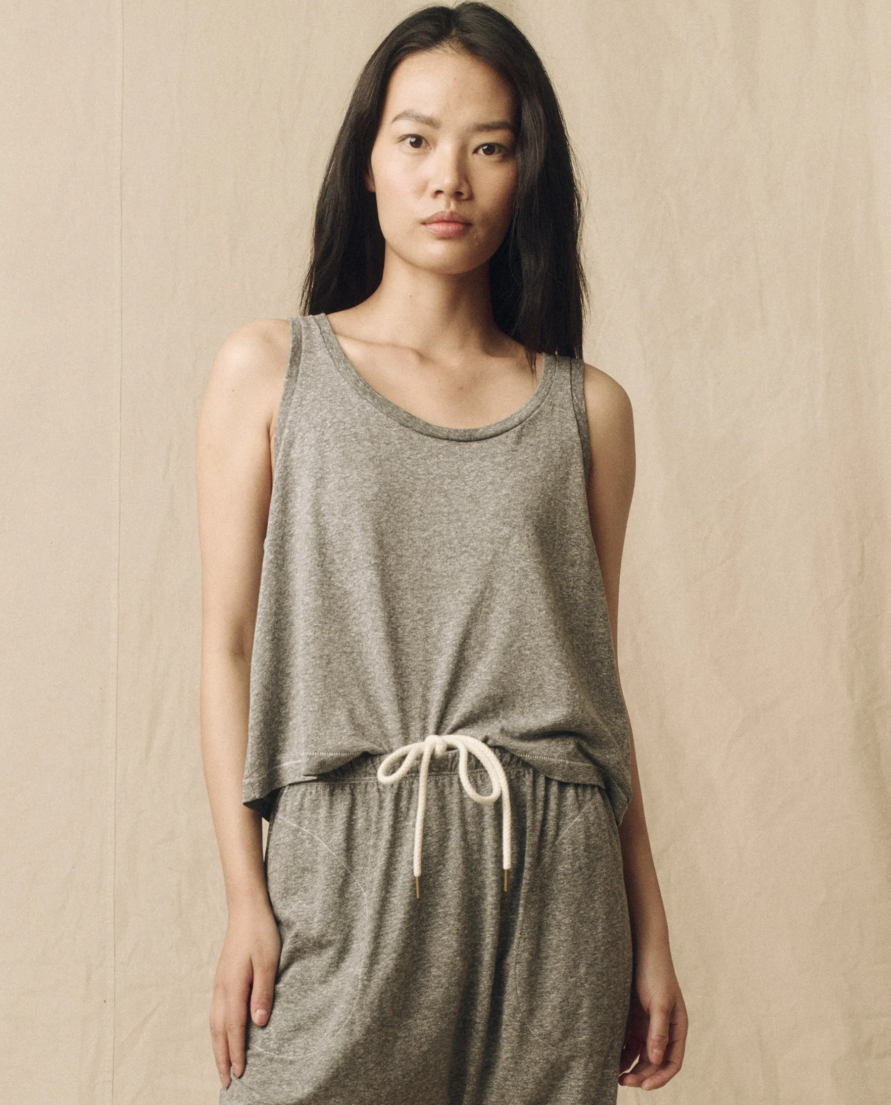 The Sport Tank. -- Heather Grey sold by THE GREAT. product image thumbnail 3