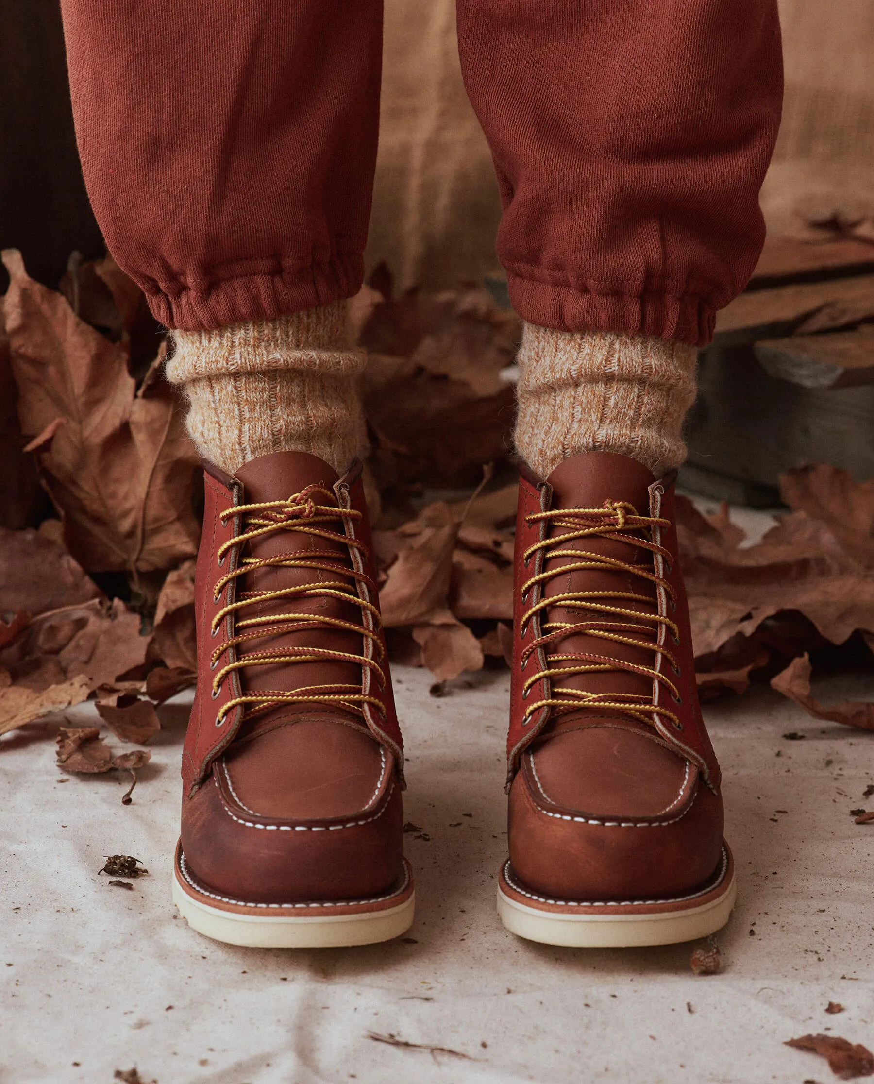 The Red Wing Heritage Boot. -- Heritage Brown Colorblock sold by THE GREAT. product image thumbnail 2