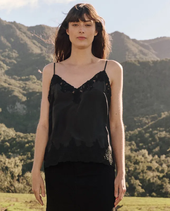 The Legacy Top. -- Black sold by THE GREAT.