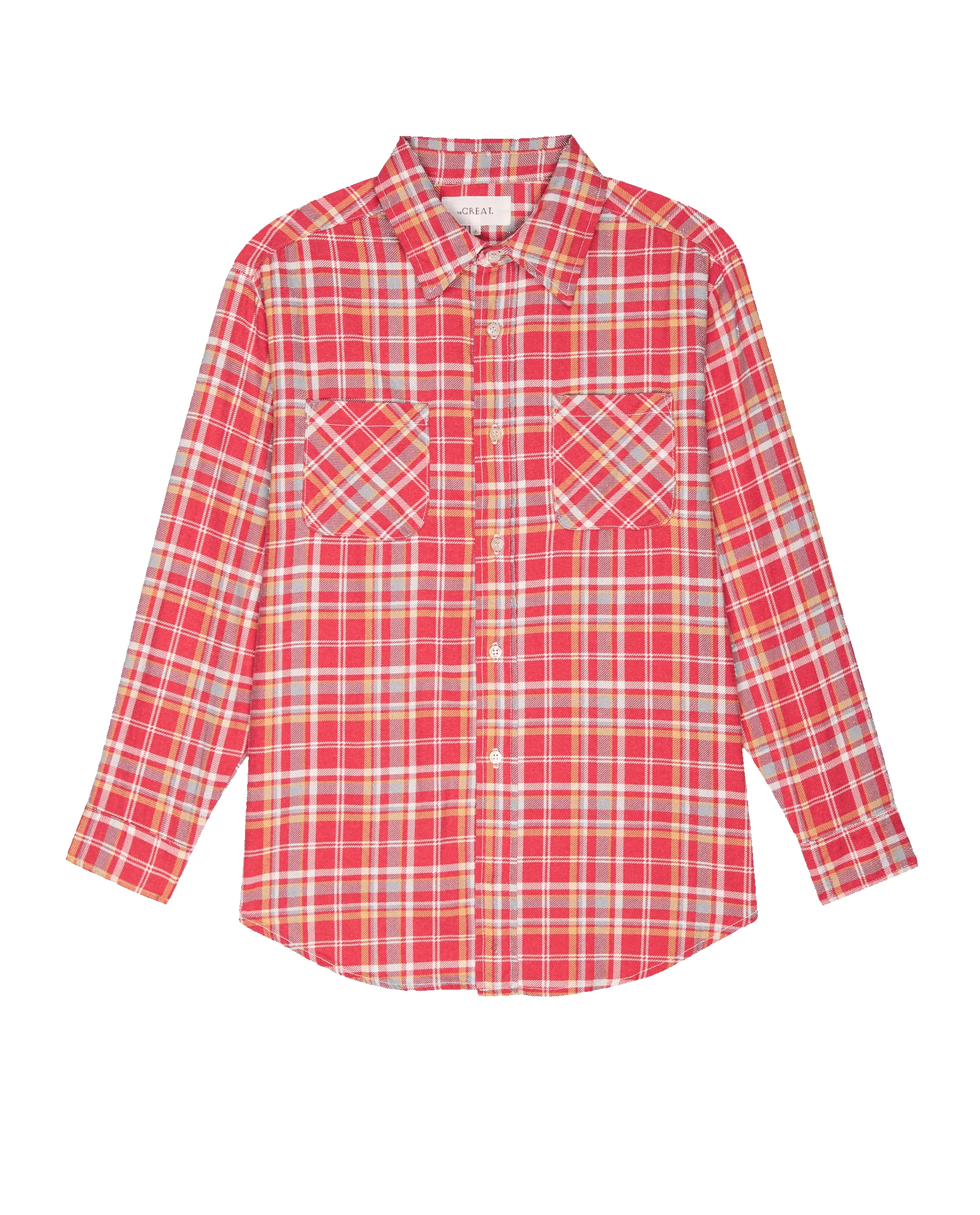 The Wrangler Top. -- Yellowstone Plaid sold by THE GREAT. product image thumbnail 5