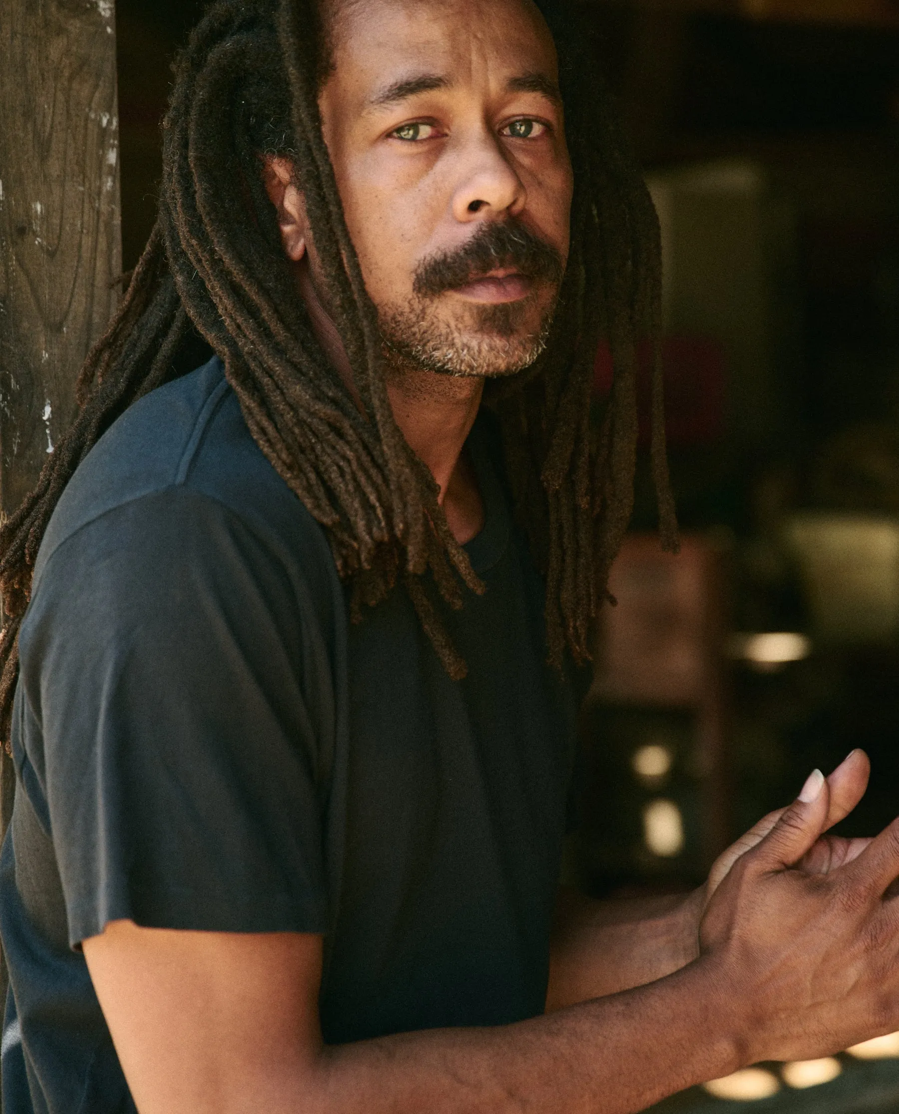 The Men's Boxy Crew. -- ALMOST BLACK sold by THE GREAT. product image thumbnail 3