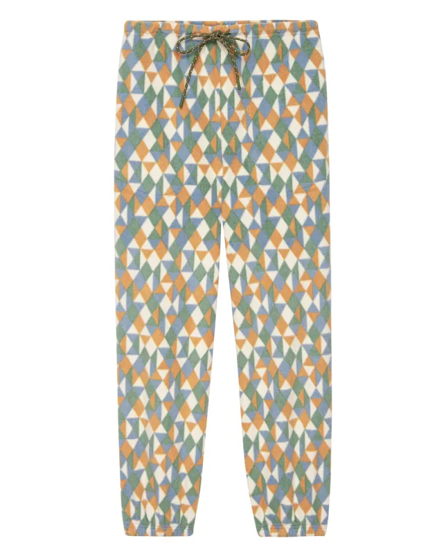 The Trek Sweatpant. -- Maple Wood Diamond Geo sold by THE GREAT.