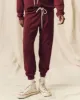 The Cropped Sweatpant. Solid -- Mulled Wine sold by THE GREAT.