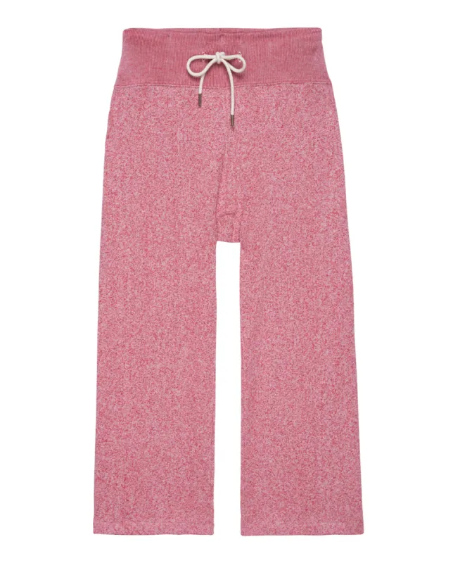 The Relay Sweatpant. -- Heathered Bright Currant sold by THE GREAT.