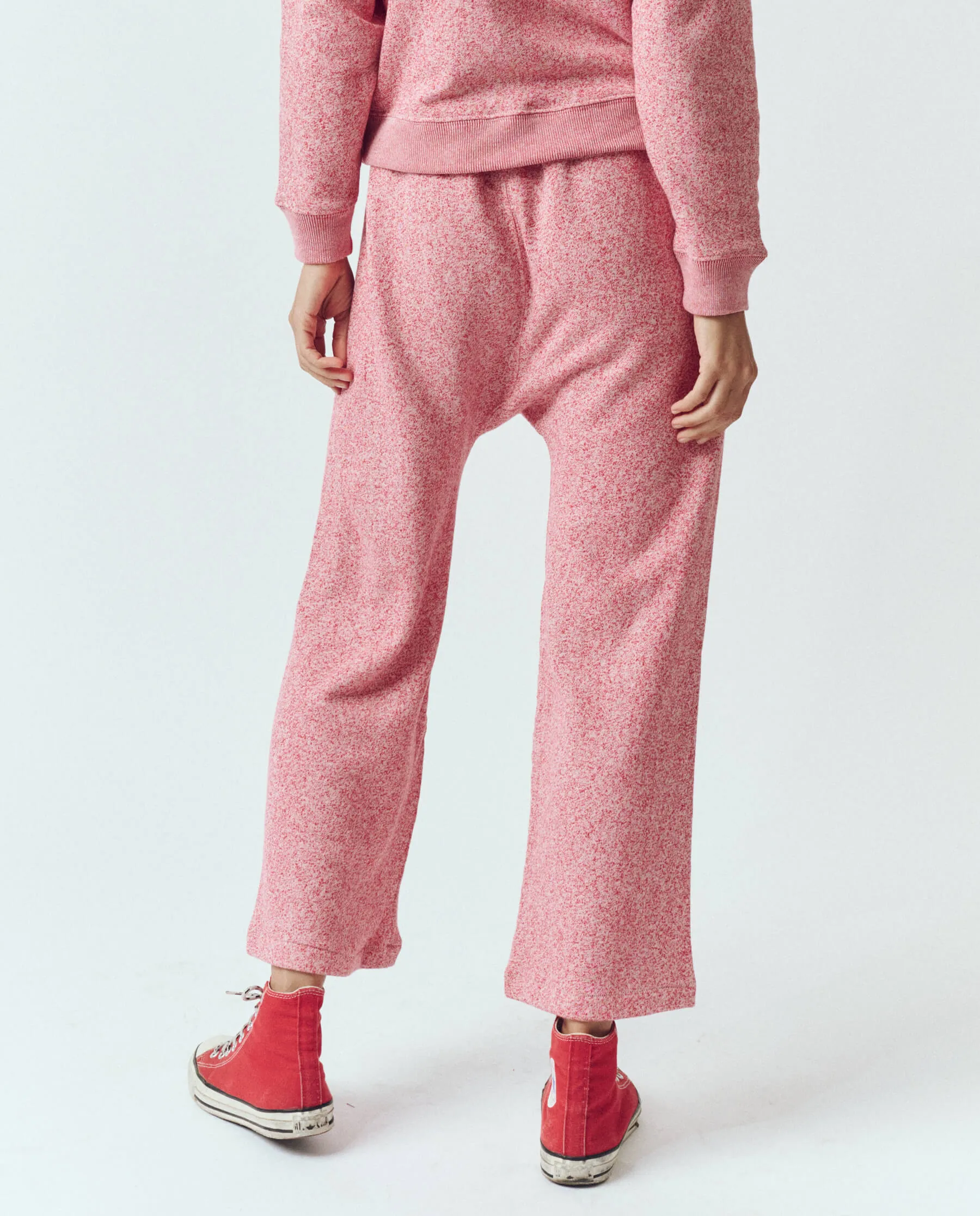 The Relay Sweatpant. -- Heathered Bright Currant sold by THE GREAT. product image thumbnail 3