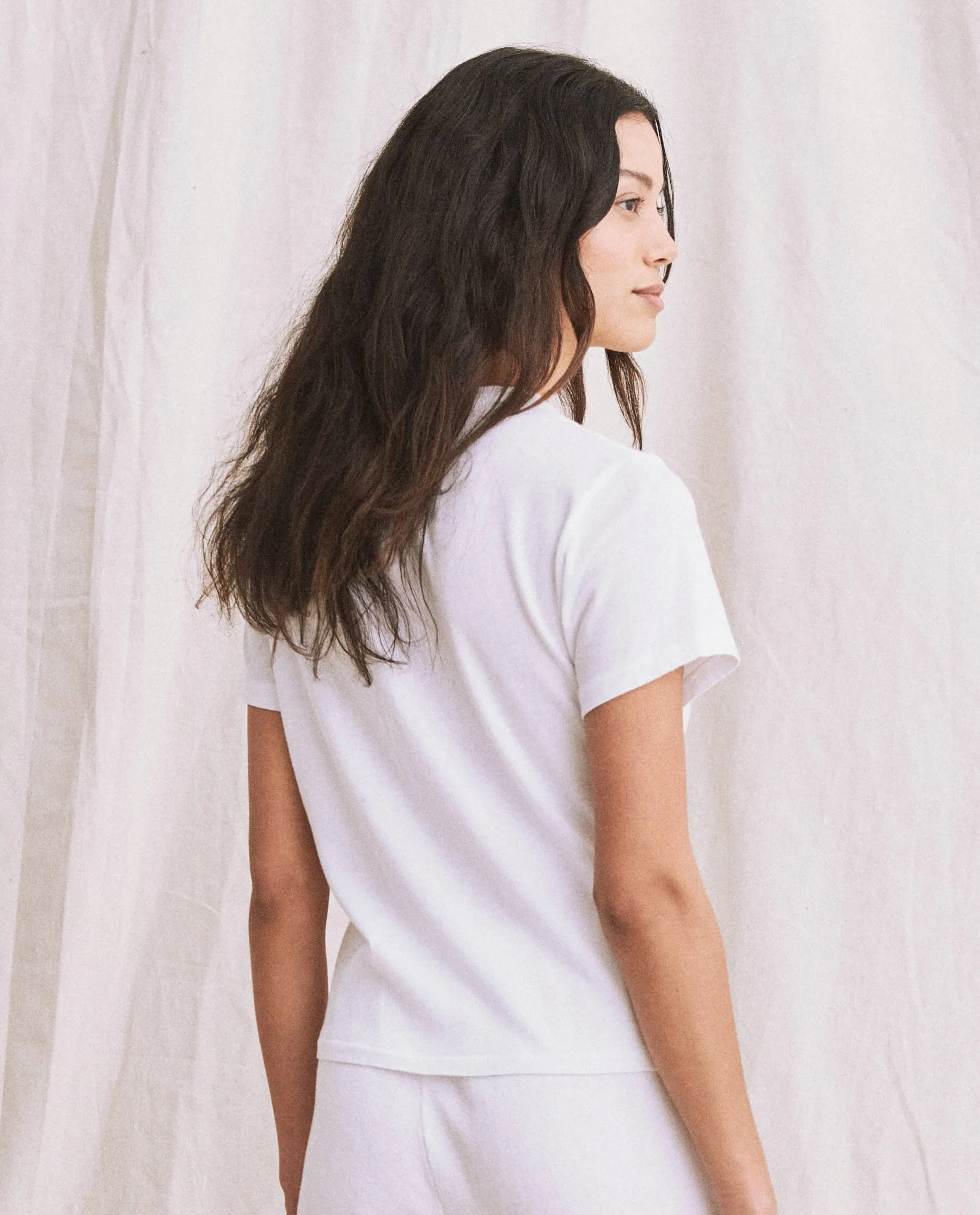 The Little Tee. -- True White sold by THE GREAT. product image thumbnail 5