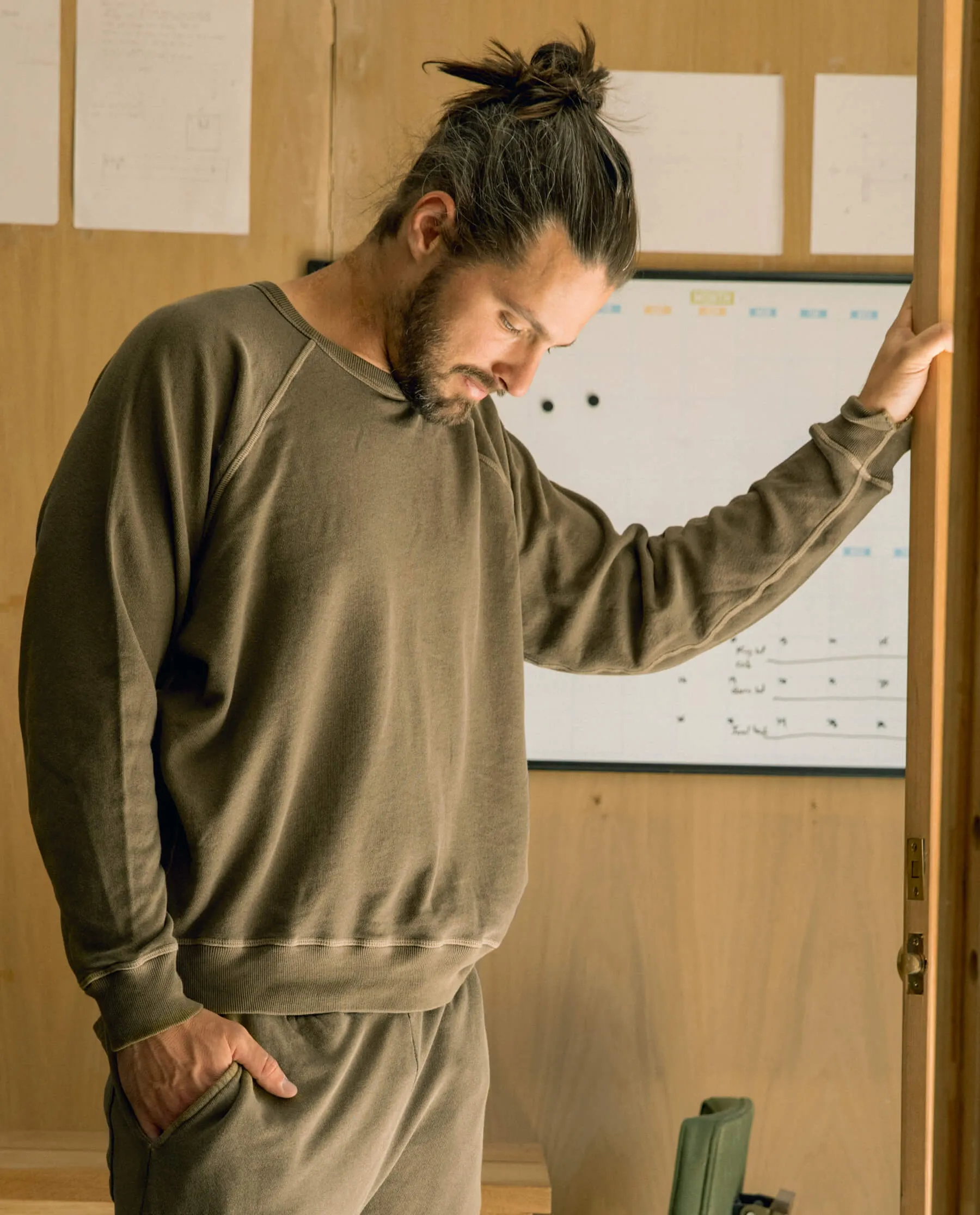 The Men's College Sweatshirt. -- Dark Army sold by THE GREAT. product image thumbnail 5