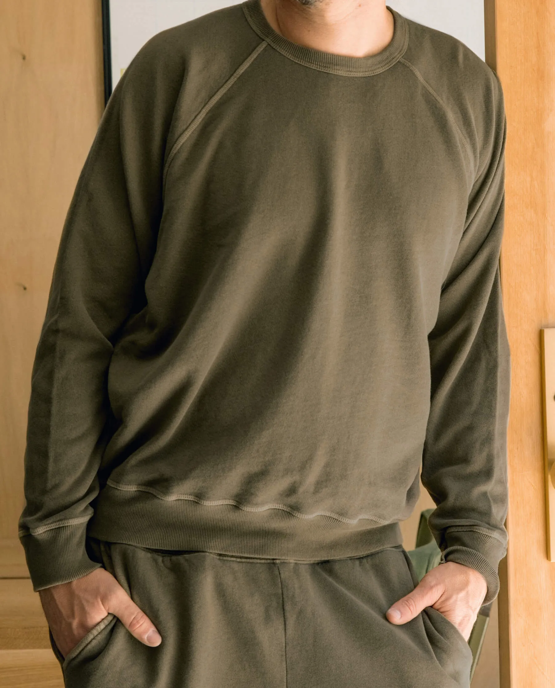 The Men's College Sweatshirt. -- Dark Army sold by THE GREAT. product image thumbnail 4