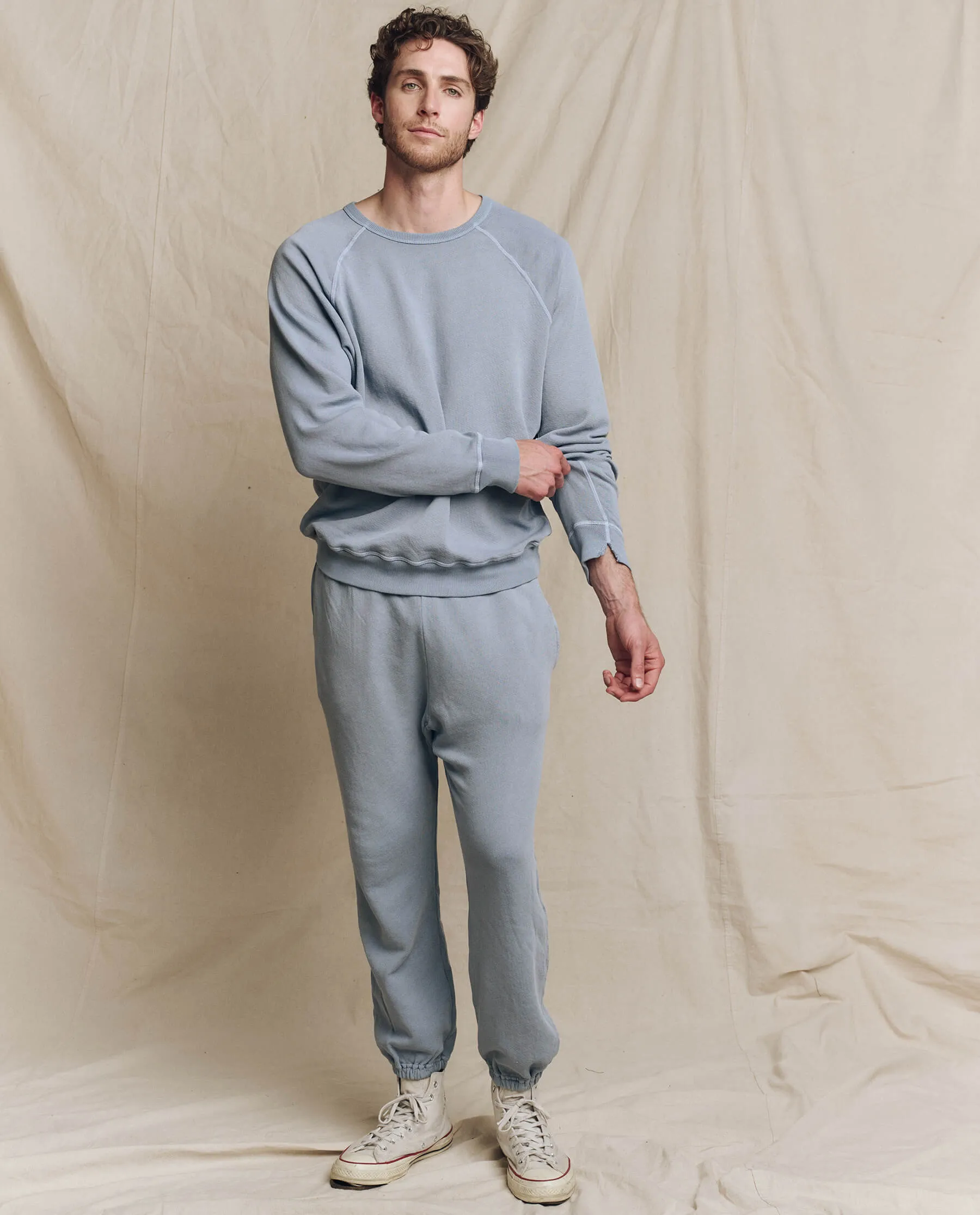 The Men's College Sweatshirt. Solid -- Big Sky sold by THE GREAT. product image thumbnail 5