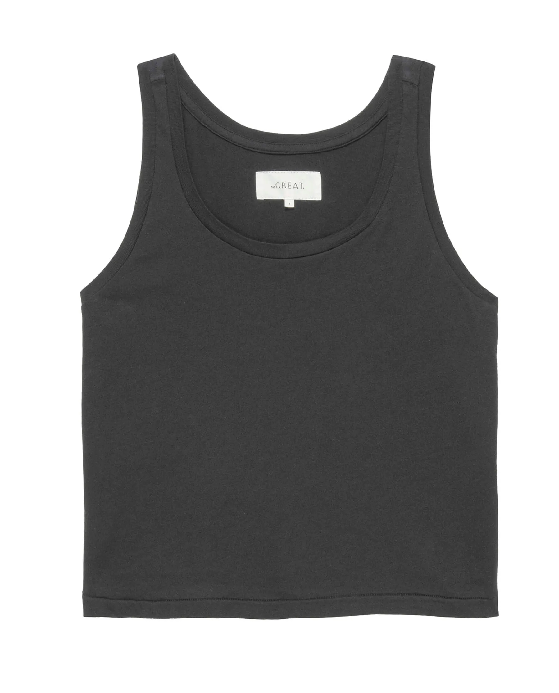 The Sport Tank. -- Washed Black sold by THE GREAT.