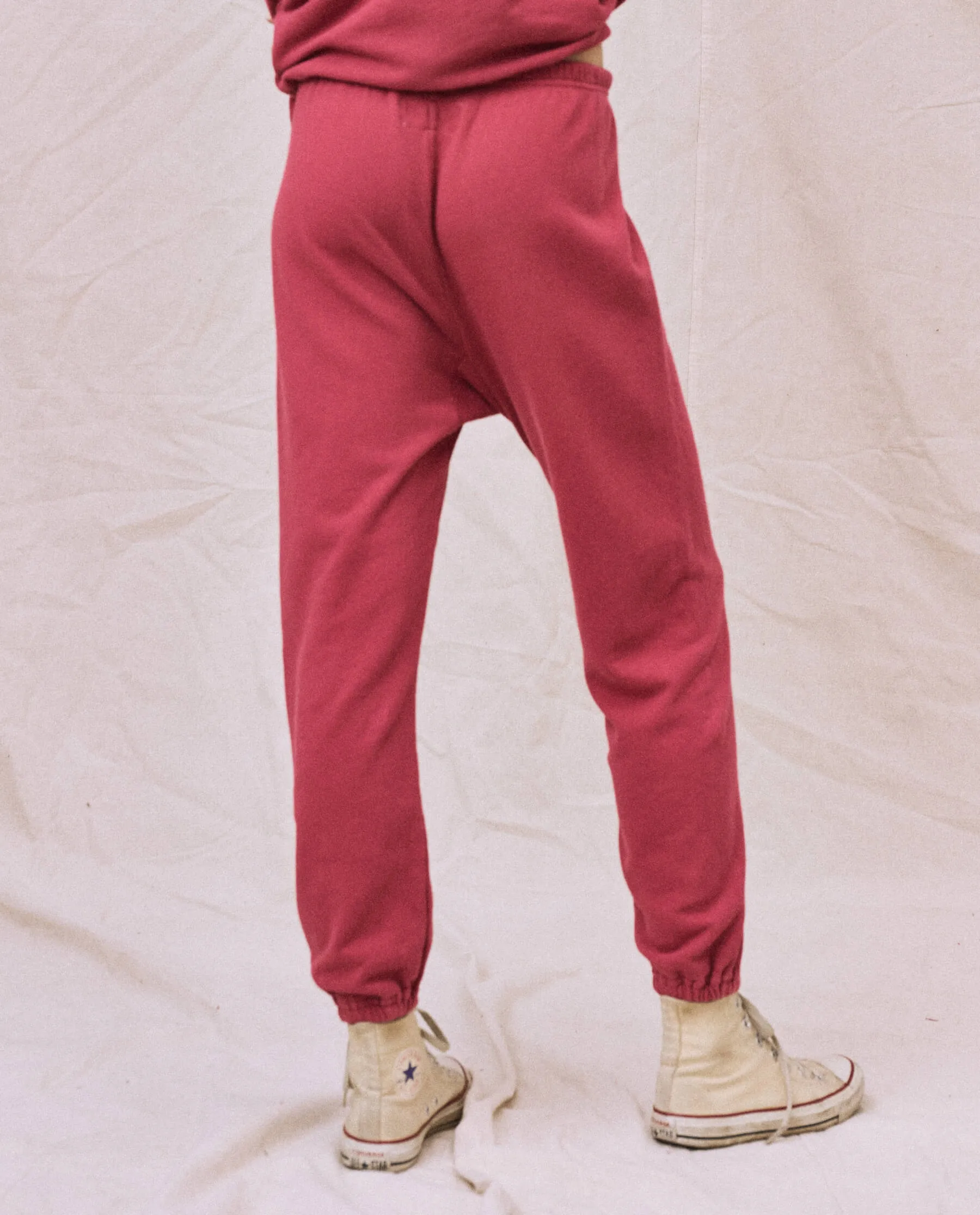 The Stadium Sweatpant. Solid -- Sweet Plum sold by THE GREAT. product image thumbnail 2