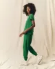 The Cropped Sweatpant. Solid -- Holly Leaf sold by THE GREAT.