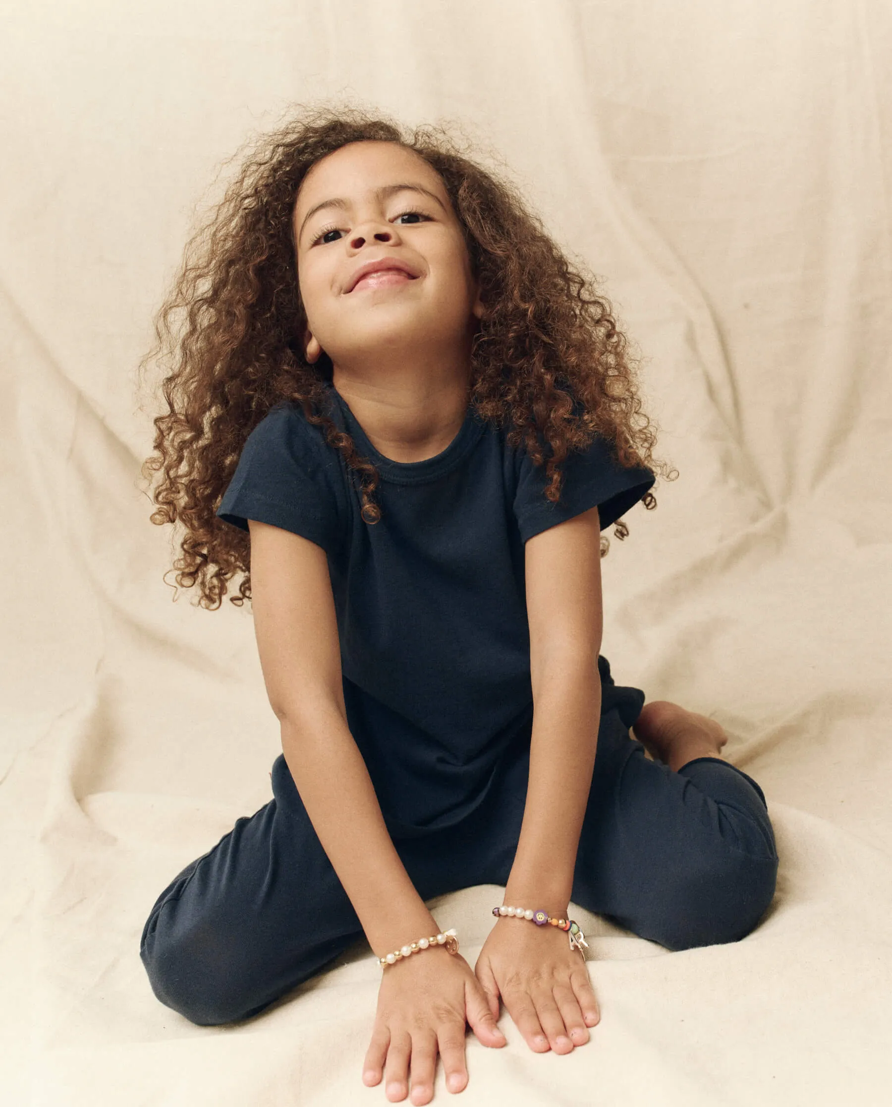 The Little Jersey Crop. -- True Navy sold by THE GREAT. product image thumbnail 5