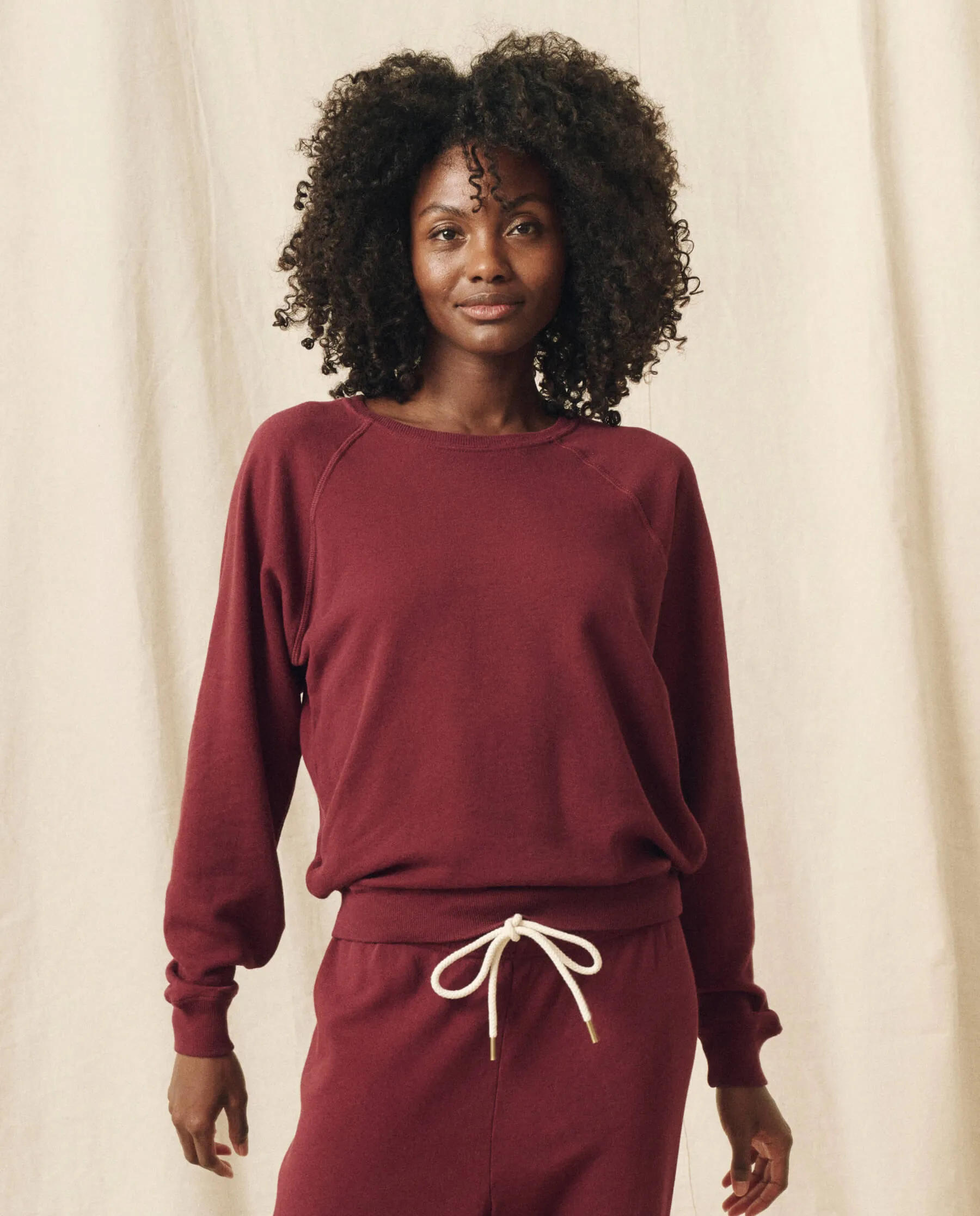 The Shrunken Sweatshirt. Solid -- Mulled Wine sold by THE GREAT. product image thumbnail 5