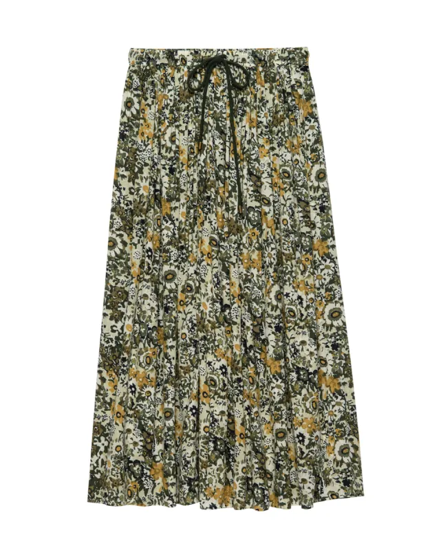 The Ripple Skirt. -- Seaglass Heirloom Floral sold by THE GREAT.