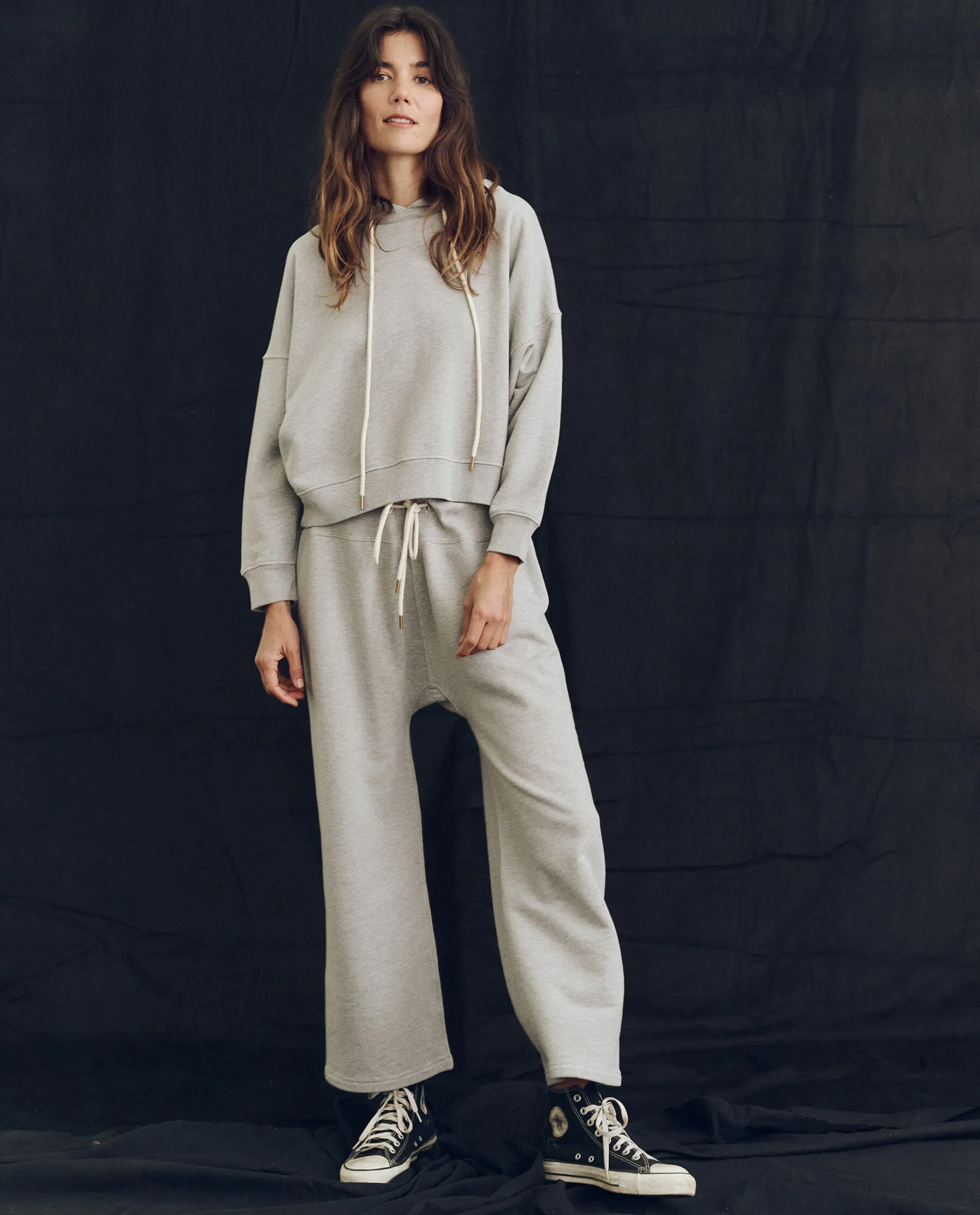 The Relay Sweatpant. Solid -- Lofty Heather Grey sold by THE GREAT. product image thumbnail 5