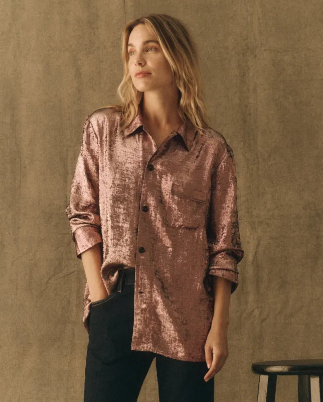 The Lounge Top. -- Rose Gold sold by THE GREAT.