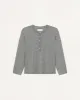 The Shrunken Henley. -- Heather Grey sold by THE GREAT.