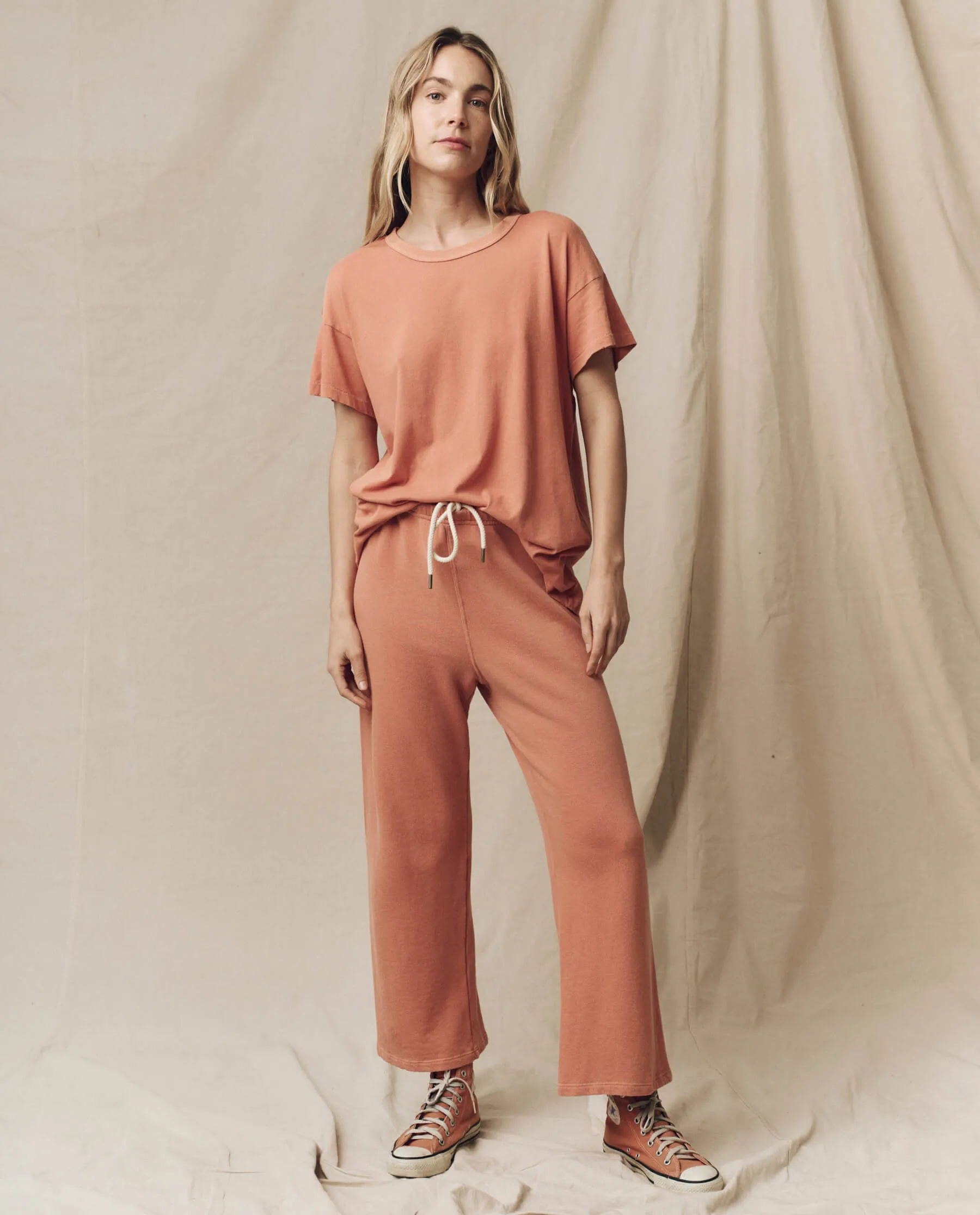 The Boxy Crew. Solid -- Sun Dried Orange sold by THE GREAT. product image thumbnail 4