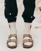 BIRKENSTOCK Arizona with Hand Painted Tooled Vine. -- Tobacco Oiled Leather with Multi sold by THE GREAT.